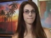 Jizz Covered Teen Glasses