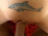 Allison Pierce Cummed On Her Tattoo